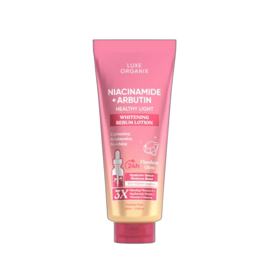 Luxe Organix Niacinamide + Alpha Arbutin Whitening Serum Lotion (350ml)