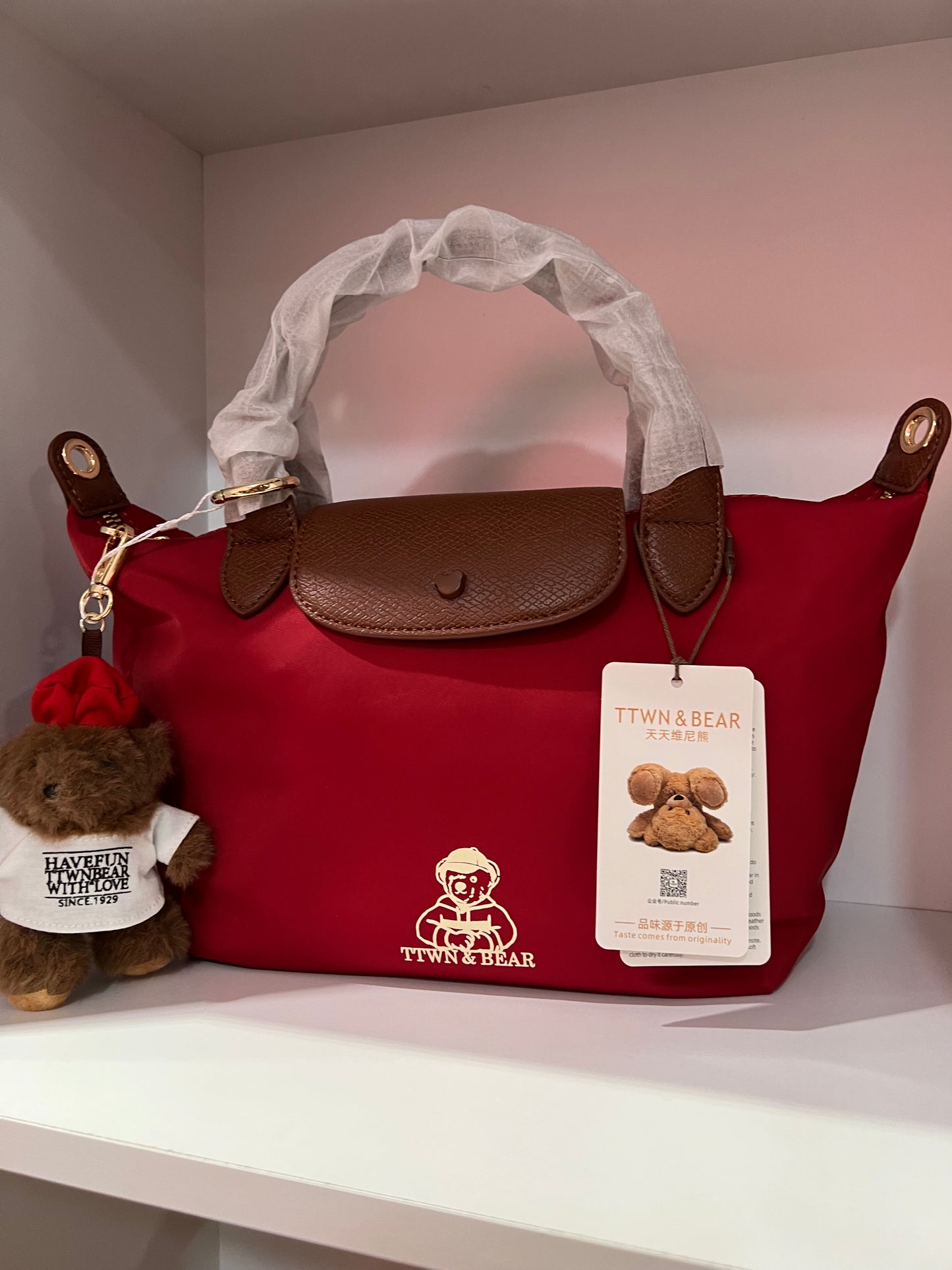 TTWN BEAR Medium Tote Bag with Sling