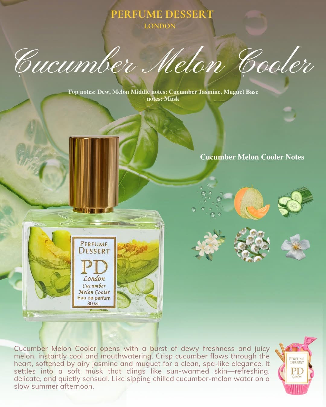 Perfume Dessert London Cucumber Melon Cooler (30ml)