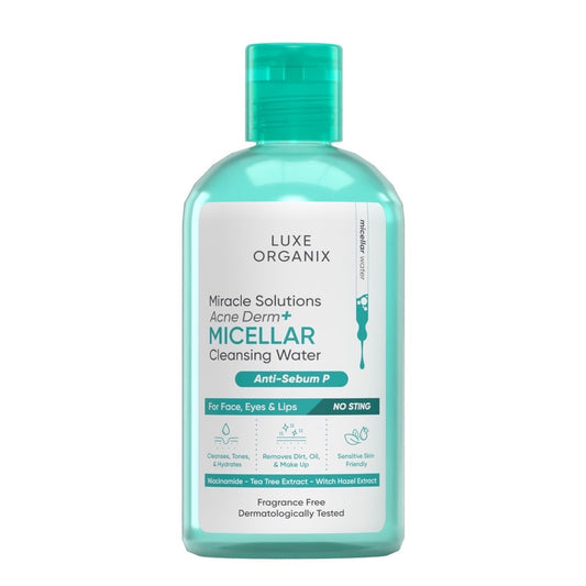 Luxe Organix Miracle Solutions Acne Derm+ Micellar Cleansing Water (300ml)