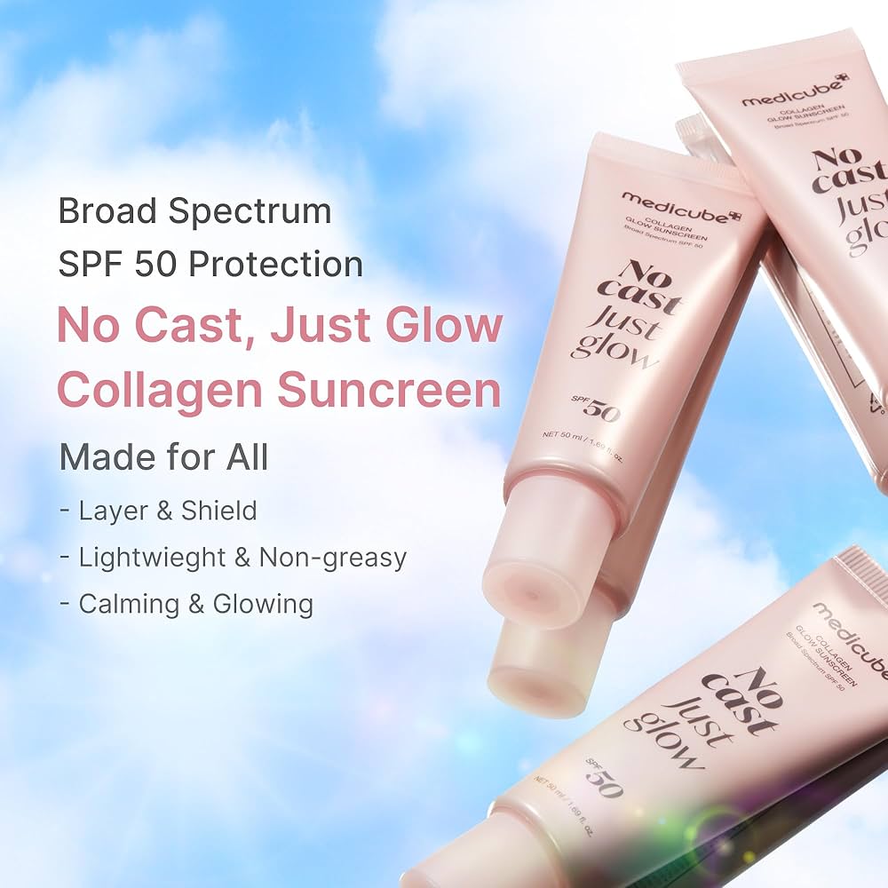 Medicube No Cast Just Glow Collagen Sunscreen SPF50
