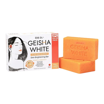 Geisha Intense Scar & Blemish Skin Lightening Bar (65gmx2)