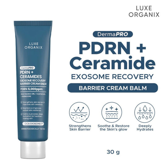 Luxe Organix PDRN + Ceramides Exosome Recovery Barrier Cream Balm (30gm)