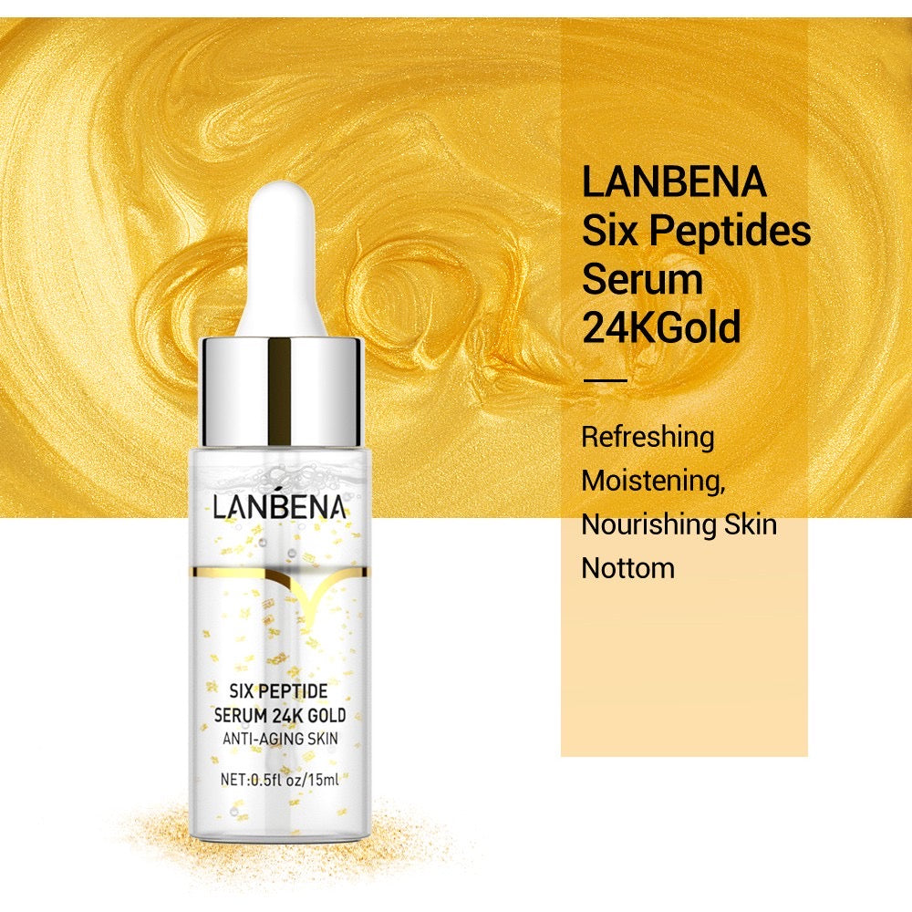 Lanbena Six Peptide Serum 24K Gold (15ml)