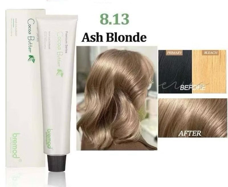 Bremod Ash Blonde Hair Color 8.13 + 12% Oxidiser (Set)