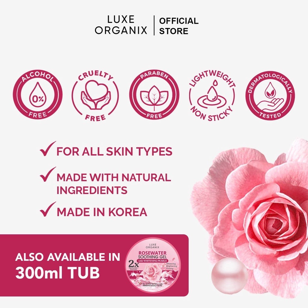 Luxe Organix Rosewater Soothing Gel (100ml)