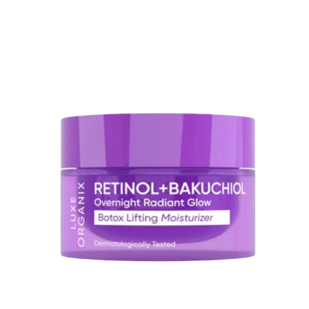 Luxe Organix Retinol + Bakuchiol Overnight Radiant Glow Botox Lifting Moisturizer (50gms)