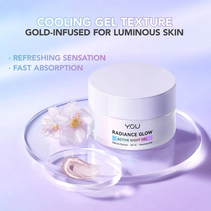 Y.O.U Radiance Glow Active Night Gel (30gm)