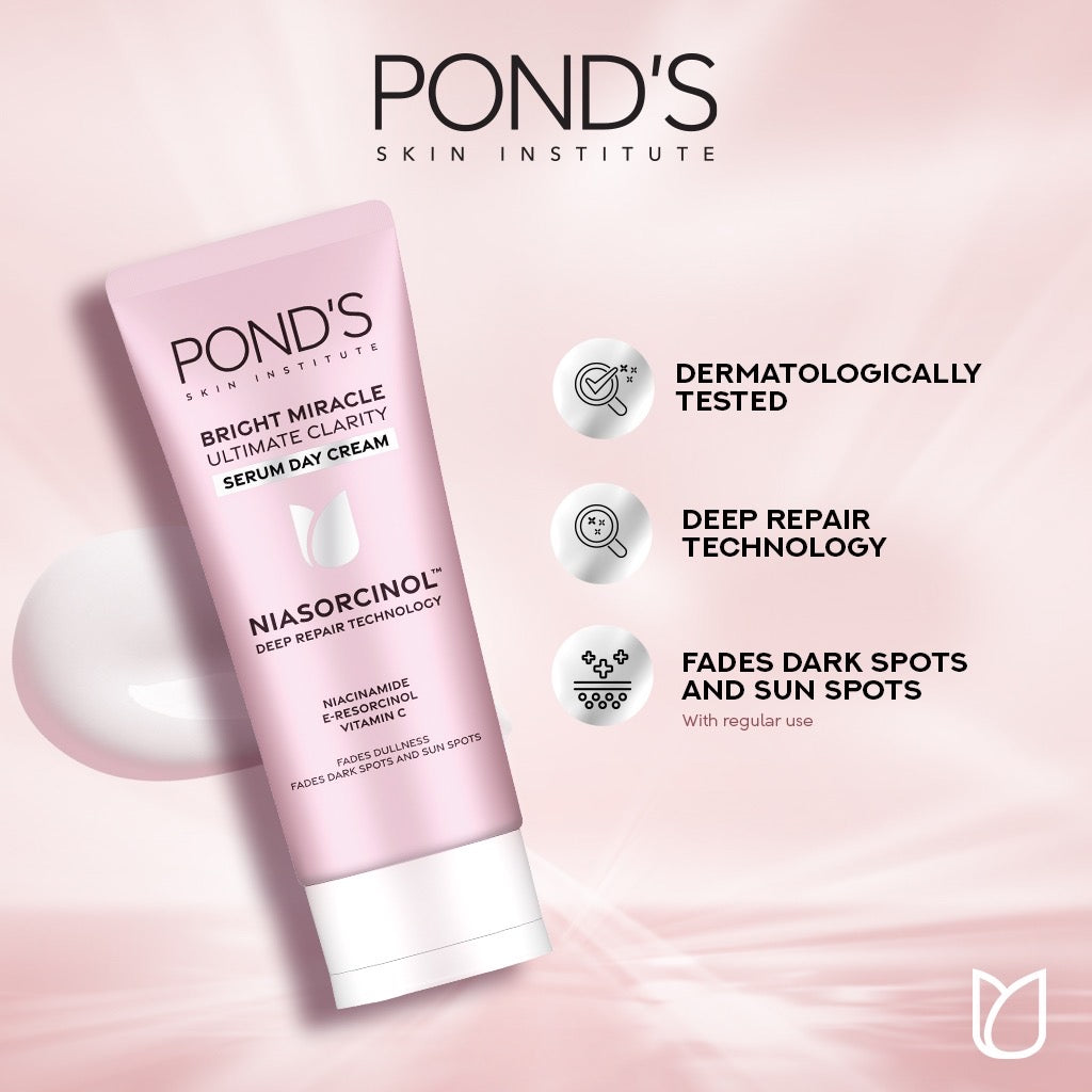 POND’S Bright Ultimate Clarity Miracle Serum Day Cream (40gm)