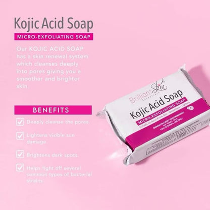 Brilliant Kojic Acid Soap Micro Exfoliating (135gm)