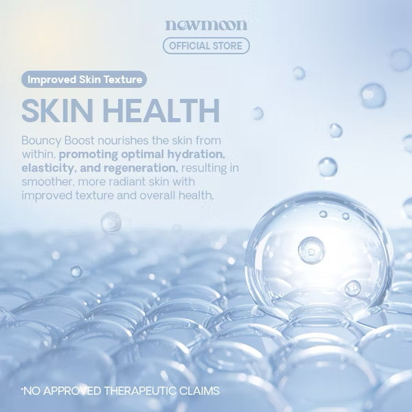 New Moon Bouncy Boost Collagen + Biotin 500mg (60caps)