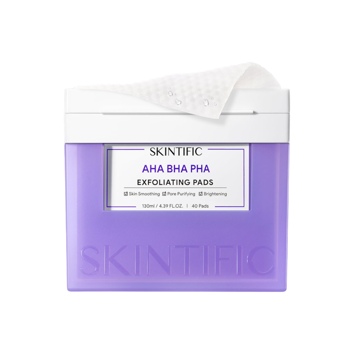 SKINTIFIC AHA BHA PHA Exfoliating Pads (40pads)
