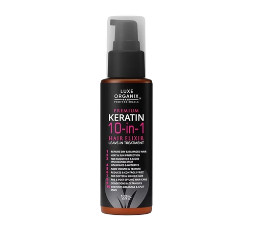Luxe Organix Premium Keratin 10-in-1 Hair Elixir (100ml)