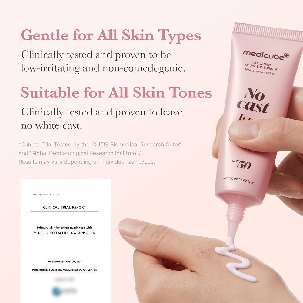 Medicube No Cast Just Glow Collagen Sunscreen SPF50