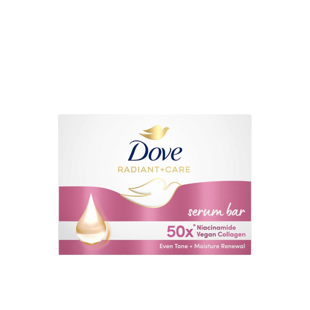 Dove Vitamin 50x Niacinamide and Vegan Collagen Serum Bar Soap (90gm)