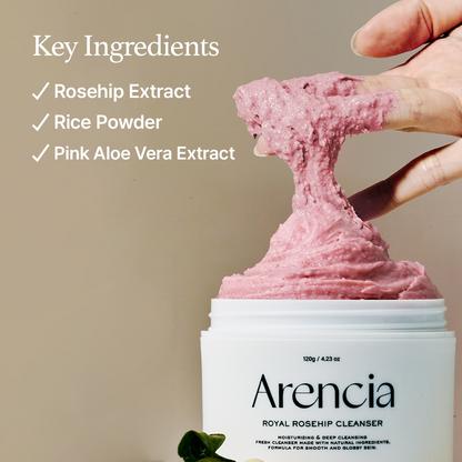 Arencia Fresh Rosehip Rice Mochi Cleanser (120gm)