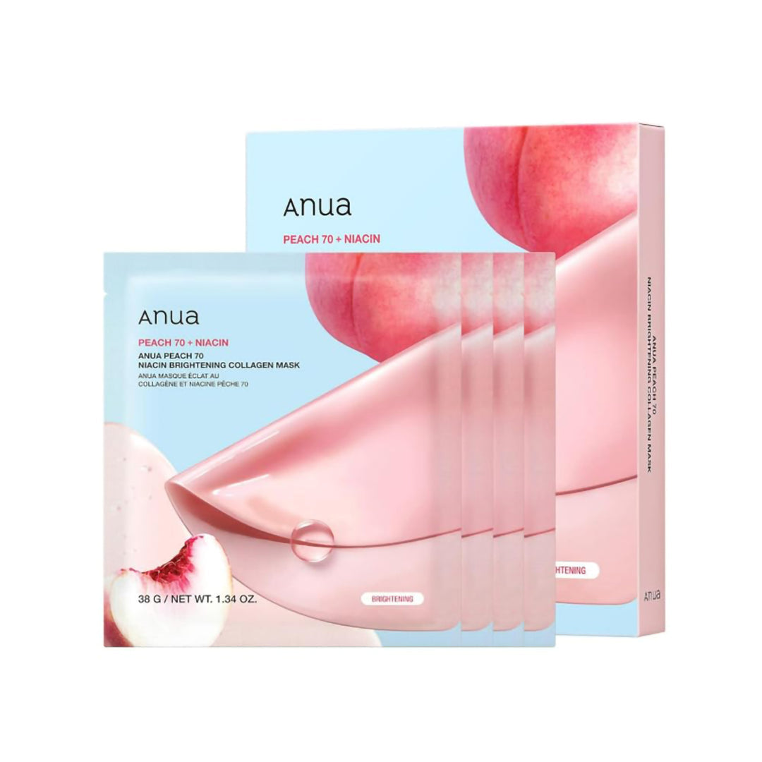 Anua Peach 70 Niacin Brightening Collagen Mask (1pack/4masks)