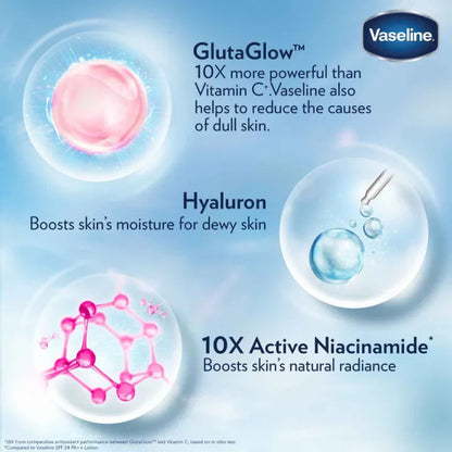 Vaseline Gluta-Hya Serum Burst UV Lotion Flawless Glow (300ml)