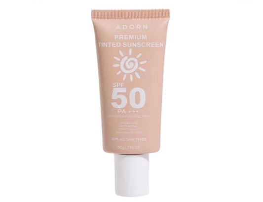 Adorn Premium Tinted Sunscreen SPF50 PA+++ (50gm)