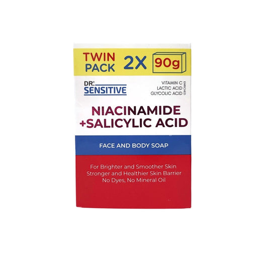 Dr. Sensitive Niacinamide + Salicylic Acid Face & Body Soap (90gmx2)