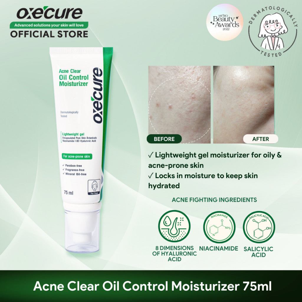 Oxecure Acne Clear Oil Control Moisturizer (75ml)