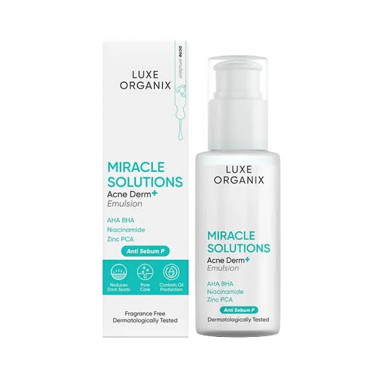 Luxe Organix Miracle Solutions Acne Derm Emulsion (80ml)