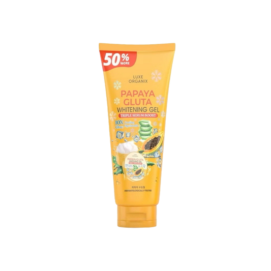 Luxe Organix Papaya-Gluta Whitening Gel Triple Serum Boost (300ml)