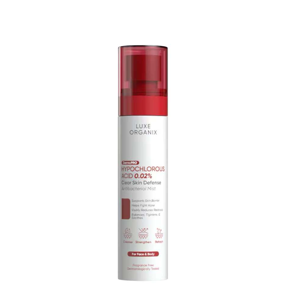 Luxe Organix Hypochlorous Acid 0.02% Clear Skin Defense Antibacterial Mist (100ml)