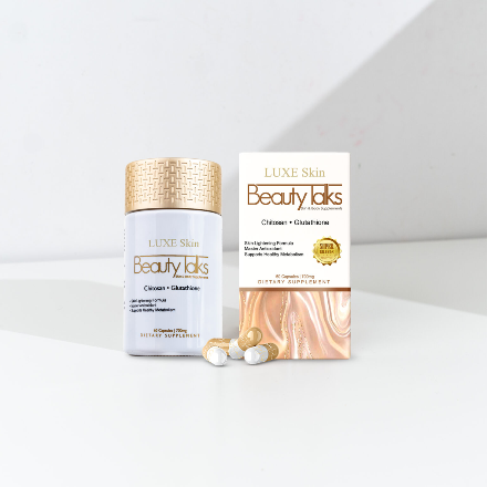 Luxe Skin Beauty Talks (Chitosan + Glutathione + Collagen) 60 Capsules