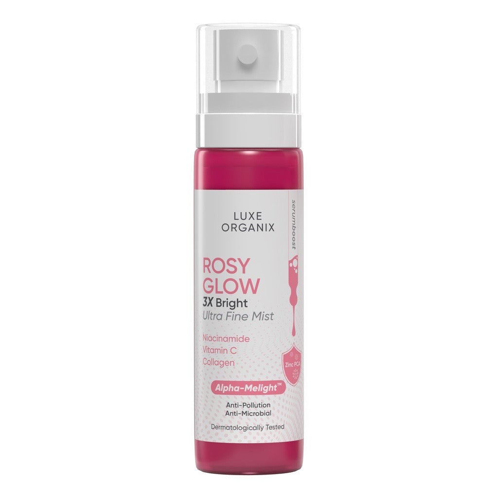 Luxe Organix Rosy Glow 3x Bright Ultra Fine Mist (80ml)