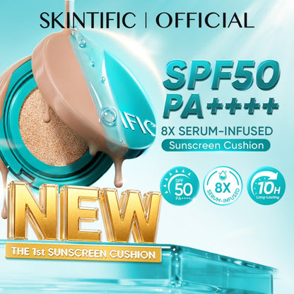 Skintific Perfect Stay Serum Matte Cushion Foundation SPF50 PA++++