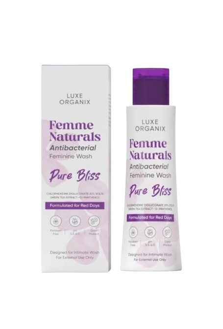 Luxe Organix Femme Naturals Feminine Wash (120ml)