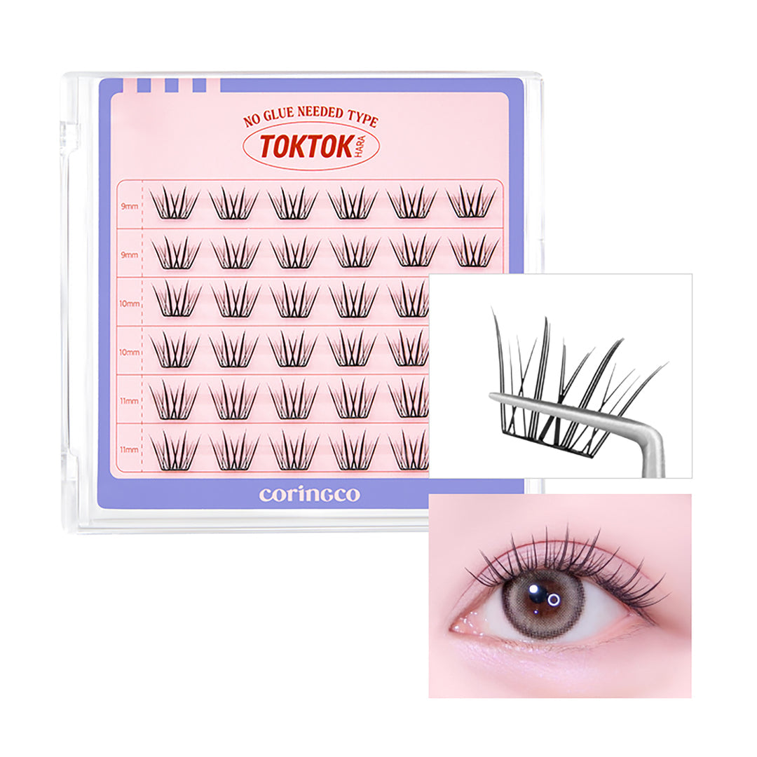 CORINGCO Toktok Hara No Glue Eyelash (#Blossom)