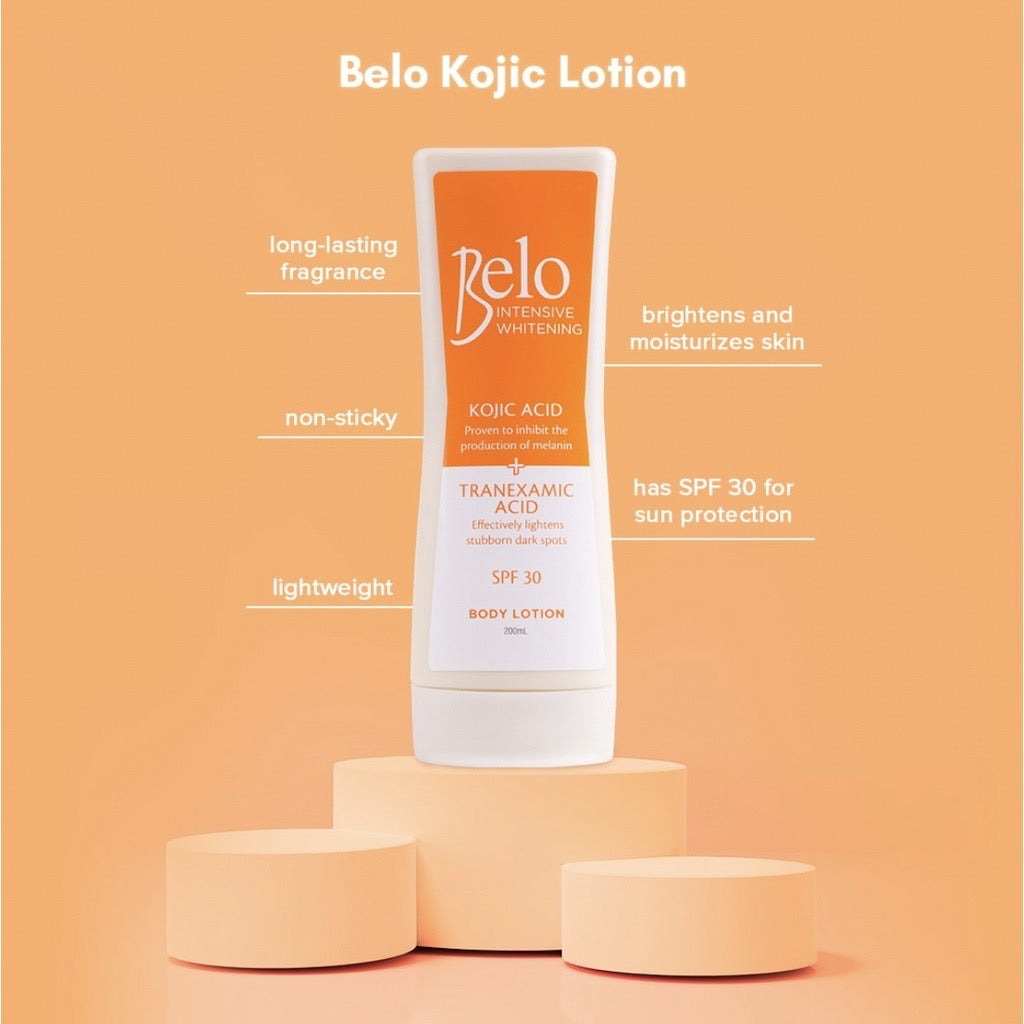 Belo Essentials Intensive Whitening Kojic Acid + Tranexamic Acid Body Lotion (200ml+100ml)