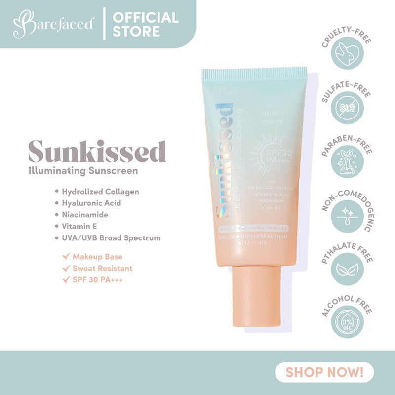 Barefaced Sunkissed Illuminating Sunscreen SPF50 PA+++ (50gm)