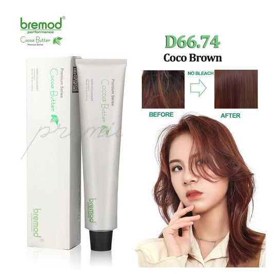 Bremod Hair Color Coco Brown D66.74 + 12% Oxidiser (Set)