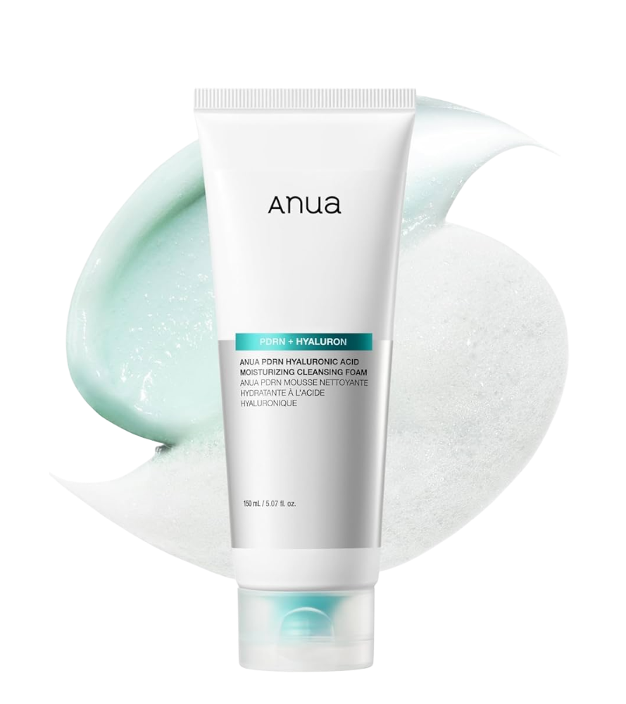 Anua PDRN Hyaluronic Acid Moisturizing Cleansing Foam (150ml)