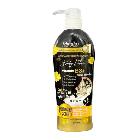 Minako Niacinamide Glutathione Plus 10% Body Lotion (500ml)