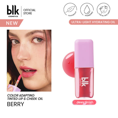 BLK Cosmetics Color Adapting Lip&Cheek Oil Berry