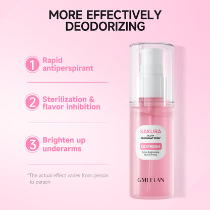 GMEELAN Sakura Gluta Deodorant Spray Go Fresh