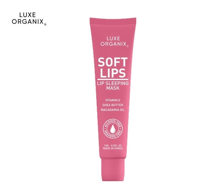 Luxe Organix Soft Lips Exfoliating Scrub + Soft Lips Sleeping Mask Power Duo Set