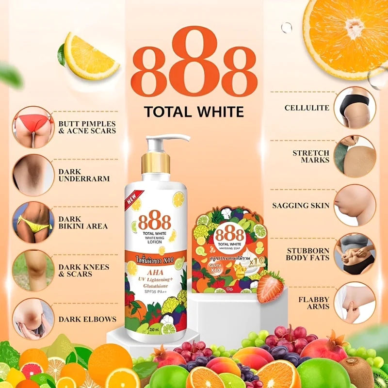 888 Total White Whitening Lotion (250ml)