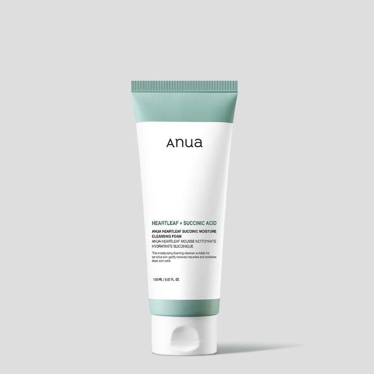 Anua Heartleaf + Succinic Acid Moisture Cleansing Foam (150ml)