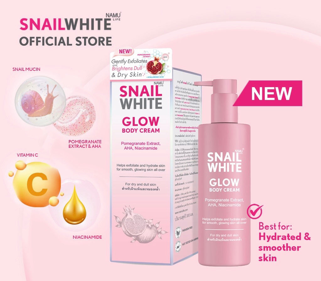 Snail White Glow Body Cream (300ml)