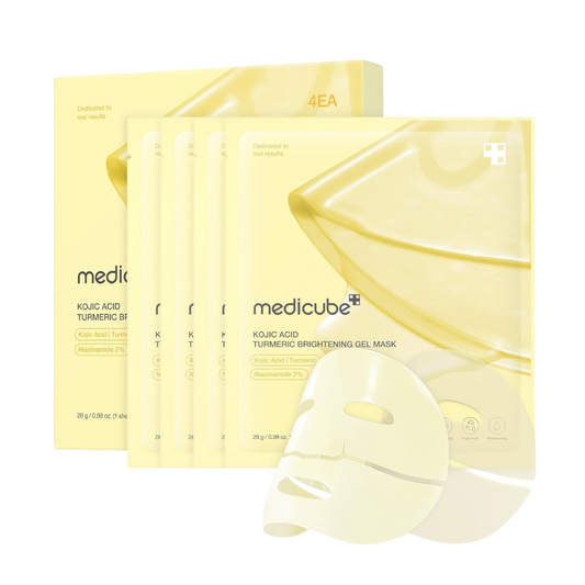 Medicube Kojic Acid Turmeric Brightening Gel Mask (1pack/4 sheet masks)