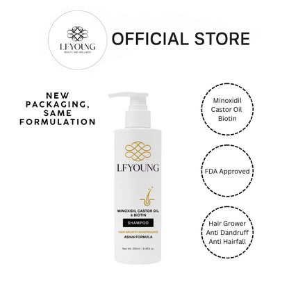 LF Young Minoxidil Castor Oil & Biotin Shampoo (250ml)