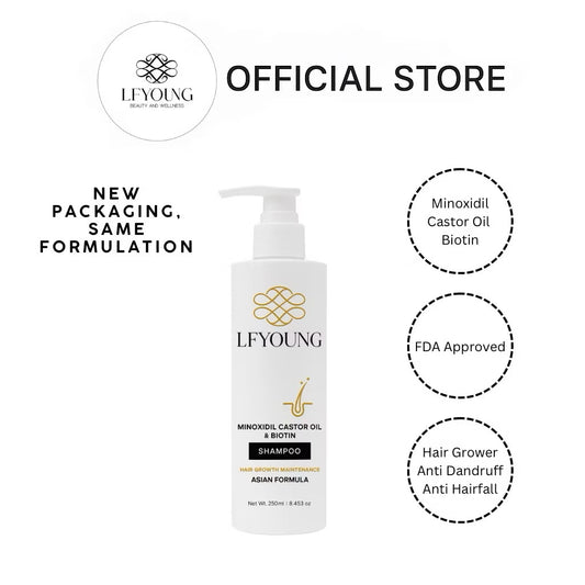 LF Young Minoxidil Castor Oil & Biotin Shampoo (250ml)
