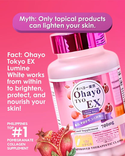 Ohayo TYO EX Lumine White Glutathione 700mg (60caps)