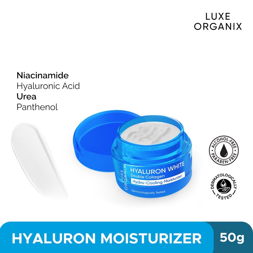 Luxe Organix Hyaluron White Double Collagen Hydra-Cooling Moisturizer (50gm)