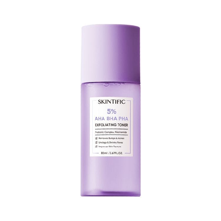 Skintific AHA BHA PHA Exfoliating Toner (80ml)